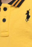 Kids Collared Polo Shirt Yellow