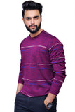 Men Light Weight Sweatshirt Purple