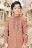 Boy Khaddar Kameez Shalwar Brown