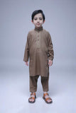 Boys Wash n Wear Kameez Shalwar Brown