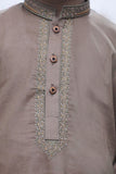 Boys Wash n Wear Kameez Shalwar Brown