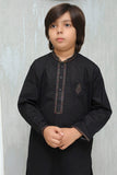 Boy Cotton Kameez Shalwar Black