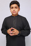 Boy Embroidered Kameez Shalwar Black