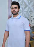 Men Short Sleeve Polo Shirt White