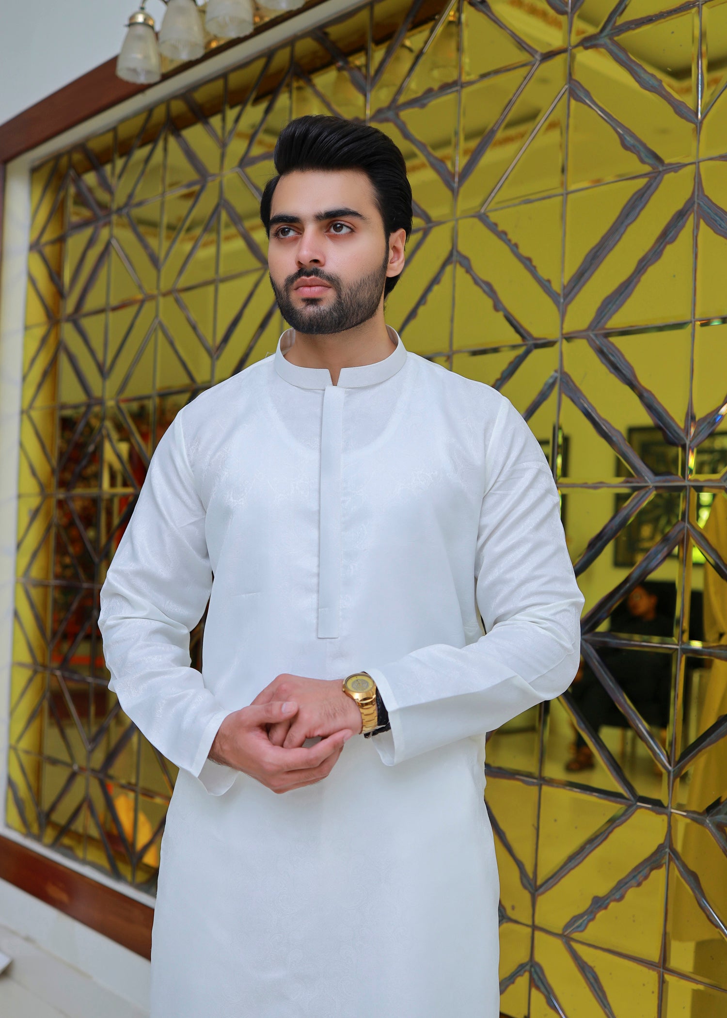 Mens Shalwar Kameez Collar Designs White Mens Shalwar Kameez