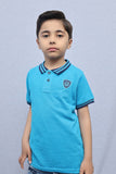Kids Collared Polo Shirt Ferozi