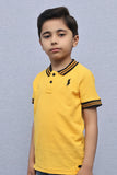 Kids Collared Polo Shirt Yellow