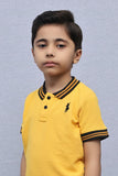 Kids Collared Polo Shirt Yellow