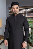 Men Wash-n-Wear Kameez Shalwar Black