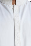 Men Blended Wash-n-Wear Kameez Shalwar White