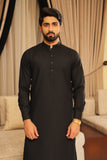 Men’s Classic Black Shalwar Kameez – Premium Blended Fabric
