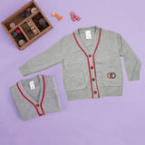 Kid Full Sleeves Button Down Jersey Grey