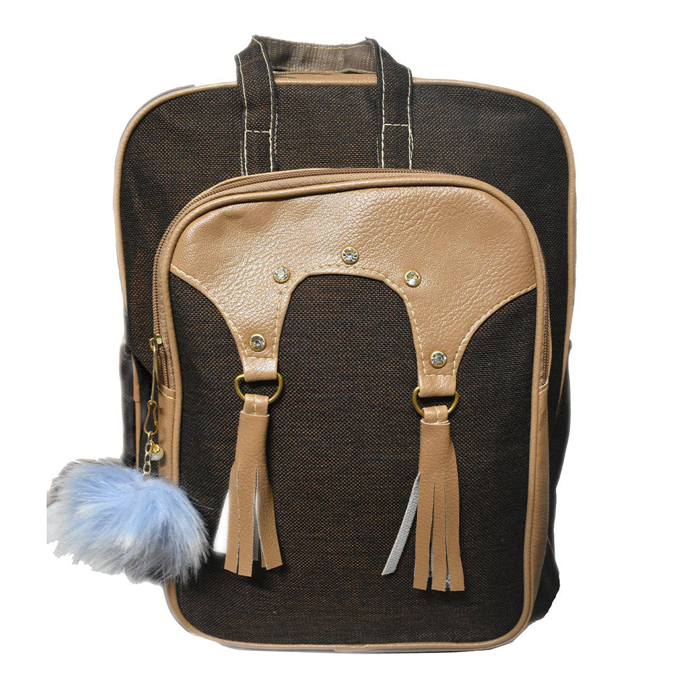 Ladies Backpack Brown Bag