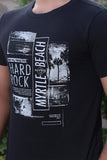Men Round Neck T-Shirt Black