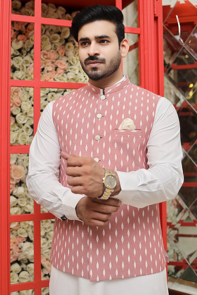 Pink waistcoat mens outlet
