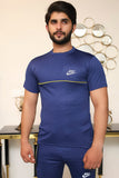 Men Summer Tracksuit Navy Blue