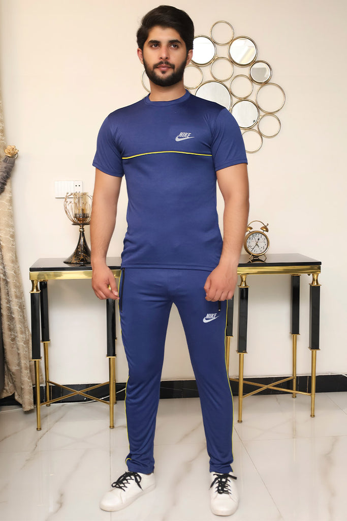 Men Summer Tracksuit Navy Blue – SaeedAjmal