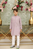 Boys Kurta Premium Texture Cotton Fabric Light-Purple