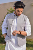 Men KNITTED-P'QUIE Waistcoat Grey