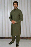 Men Premium Soft Kameez Shalwar Green