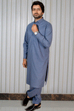 Men Premium Soft Kameez Shalwar Blue