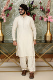 Men Kameez Shalwar Premium Fabric Cream