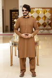 Men Kameez Shalwar Premium Fabric WASH-N-WEAR Brown