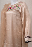 Women Embroidered 3 Piece Suit Golden