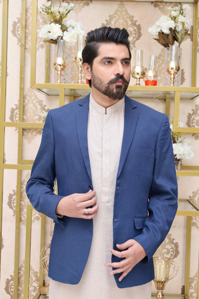 Men Casual Coat Blue Online Sale in Pakistan – SaeedAjmal