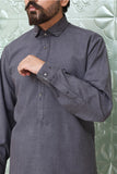 Premium blended fabric kameez shalwar Texture CHARCOAL