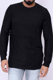 Men Long Sleeve Shirt Black
