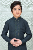 Premium textured fabric kameez shalwar Dark GREEN