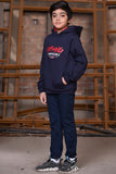 Hoodie With An Adjustable Hood And Long Sleeves Navy