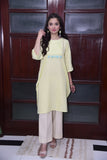 Self Printed Embroided Kurti