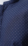 Men Premium Dotted Kurta Blue