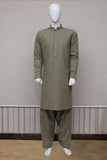 Men Premium Khaddar Shalwar Kameez Olive