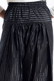 Women Jacquard Trouser Black