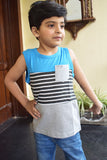 Summer Sleeveless Sando T-Shirt For Boys