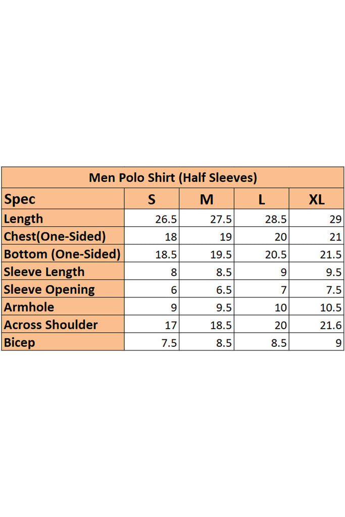 Men Short Sleeve Polo Shirt Sky